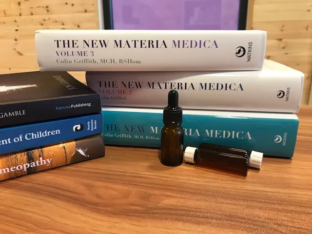 Homeopathic reference books and remedies